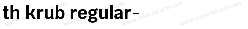th krub regular字体转换